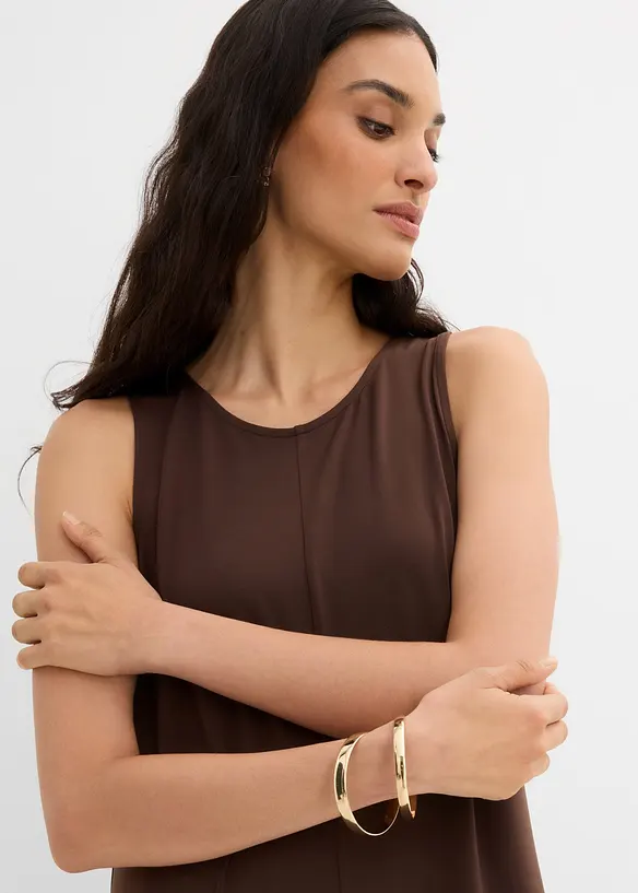 Midikjole i A-fasong, bonprix