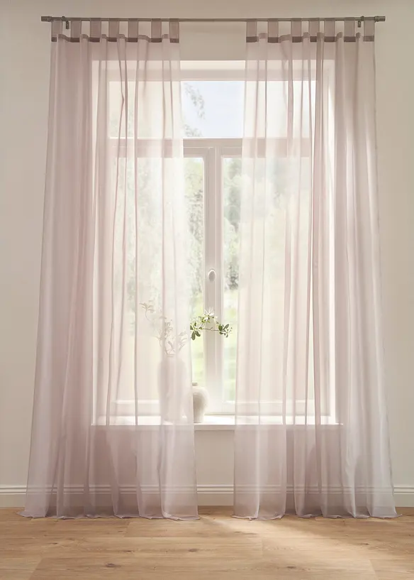 Gardiner i lett voile (2-pack), bonprix