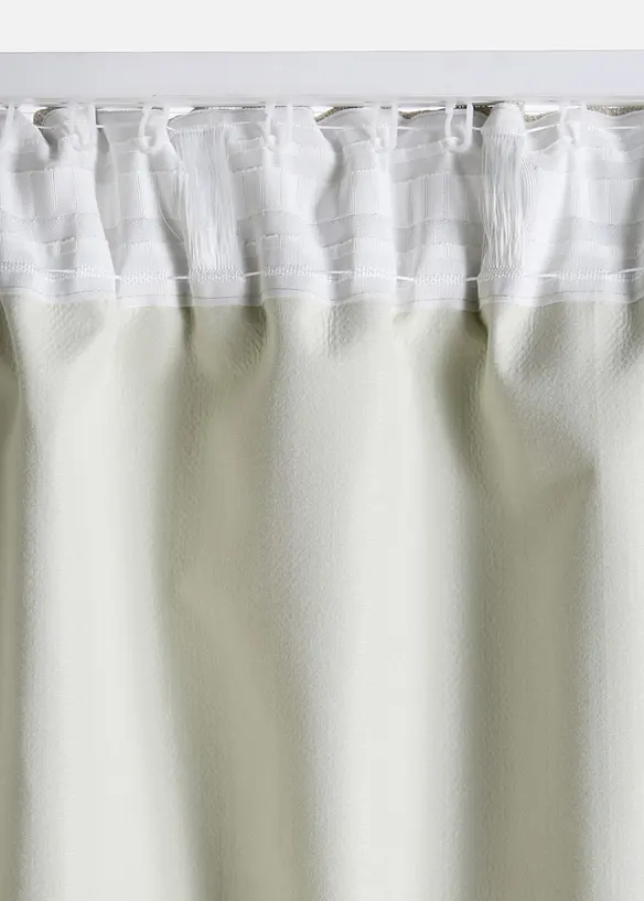 M&oslash;rkleggingsgardin i grovt materiale, f&aring;s ogs&aring; i ekstra lang (1-pack), bonprix