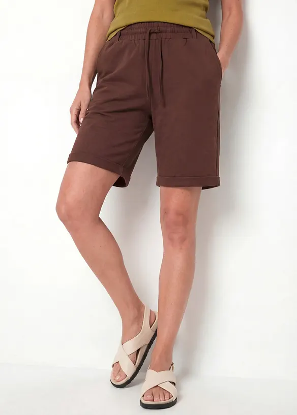 Sweat-bermudashorts av 100% &oslash;kologisk bomull, bonprix