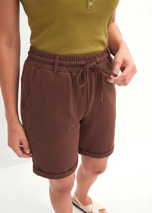 Sweat-bermudashorts av 100% &oslash;kologisk bomull, bonprix