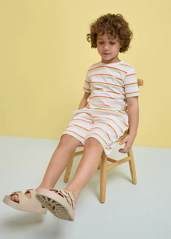 Jersey bermudashorts i 100% &oslash;kologisk bomull (3-pack), bonprix