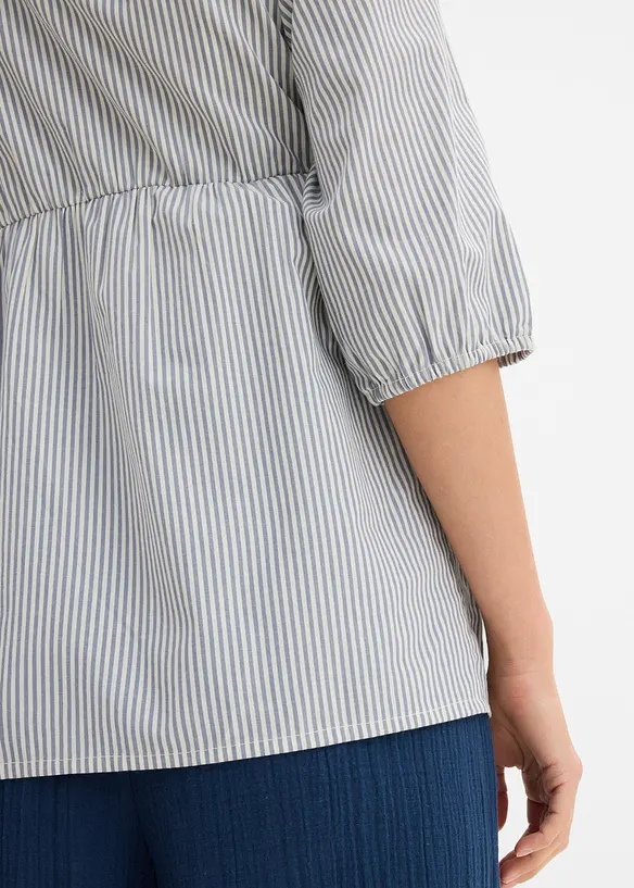 Mama bluse i lett, vevd &oslash;kologisk bomull, bonprix