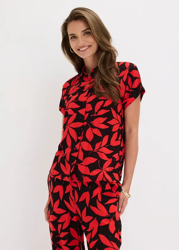 Bluse i viskose med pent fall, bonprix