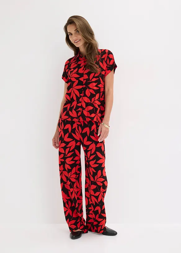 Bluse i viskose med pent fall, bonprix