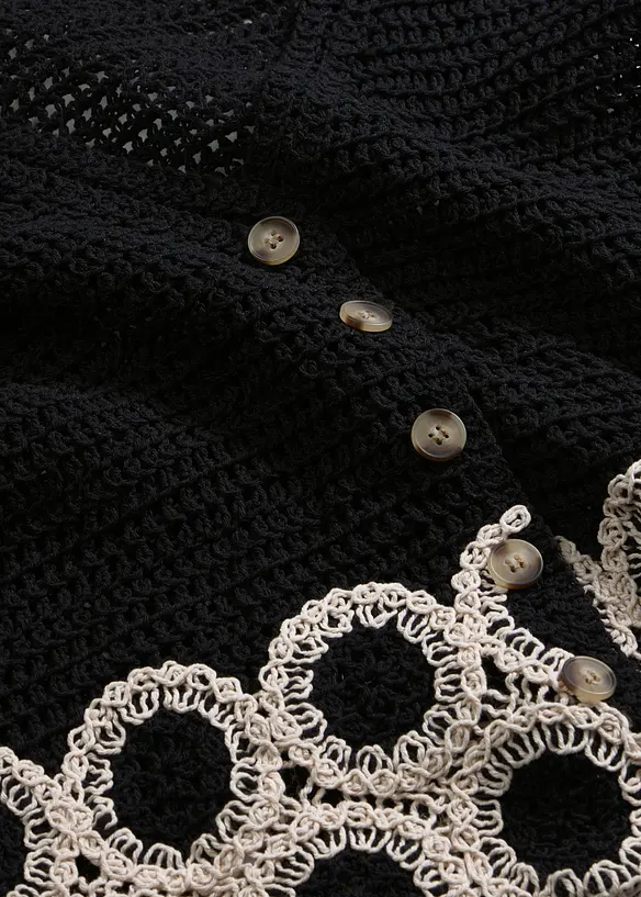 Strikket vest i 100% bomull, bonprix