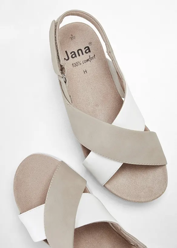 Sandaler i behagelig bredde fra Jana, Jana