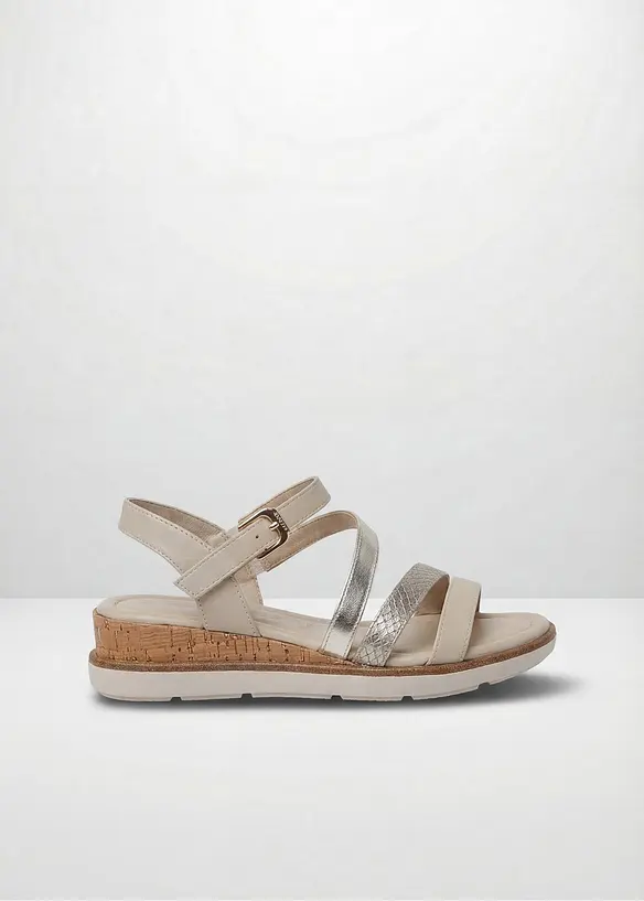 Kilesandaler i metallic look fra Tamaris, Tamaris
