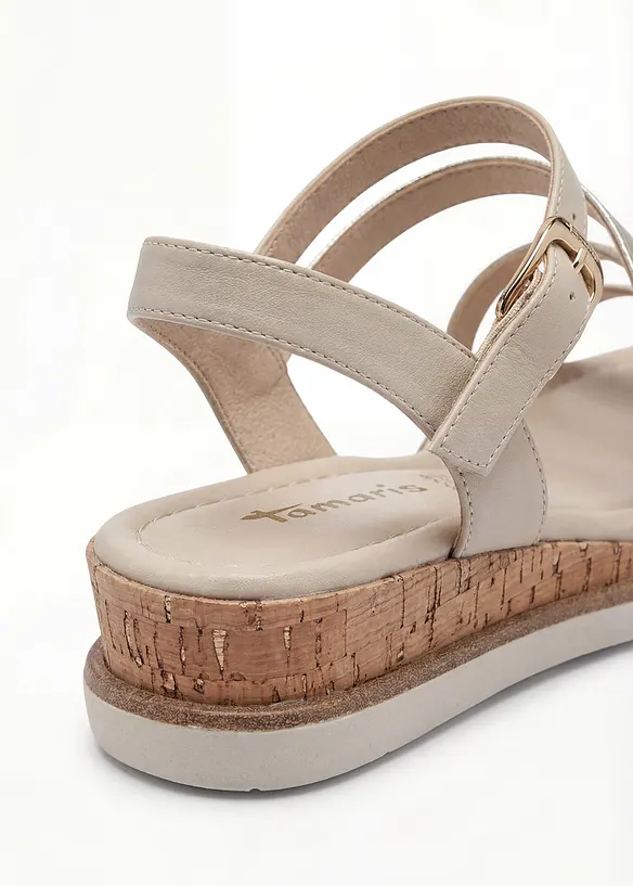 Kilesandaler i metallic look fra Tamaris, Tamaris