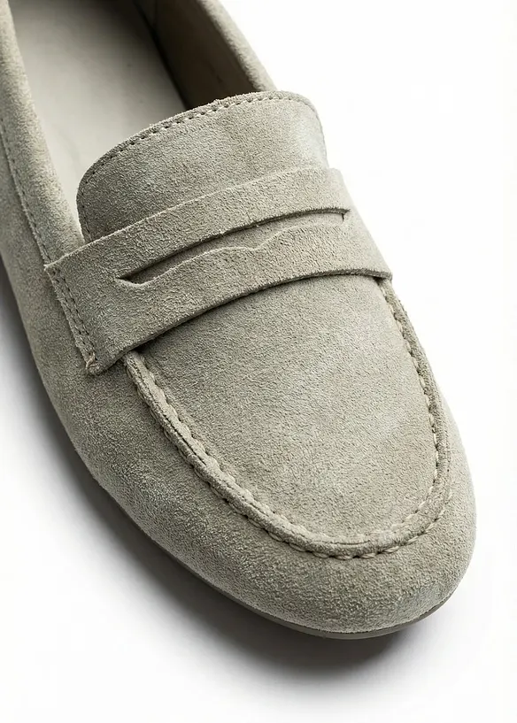 Loafers i semsket skinn, bonprix