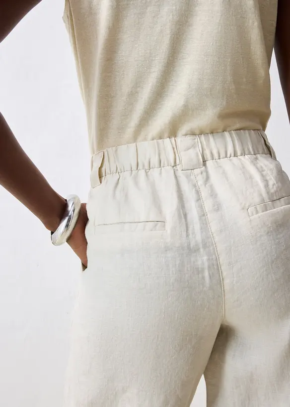 Bermudashorts i 100% lin, bonprix