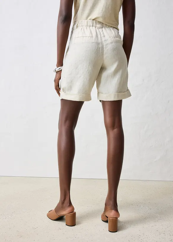 Bermudashorts i 100% lin, bonprix