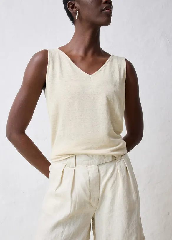 Bermudashorts i 100% lin, bonprix