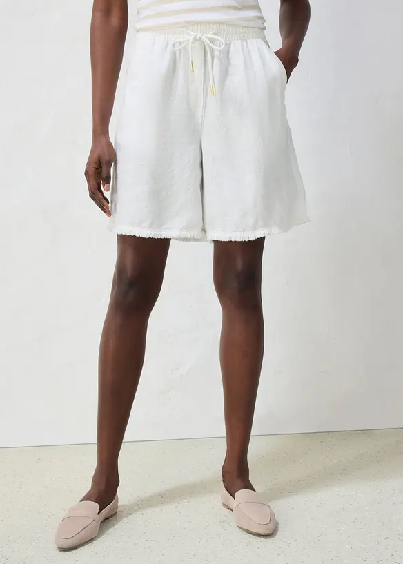 Bermudashorts i 100% lin, bonprix