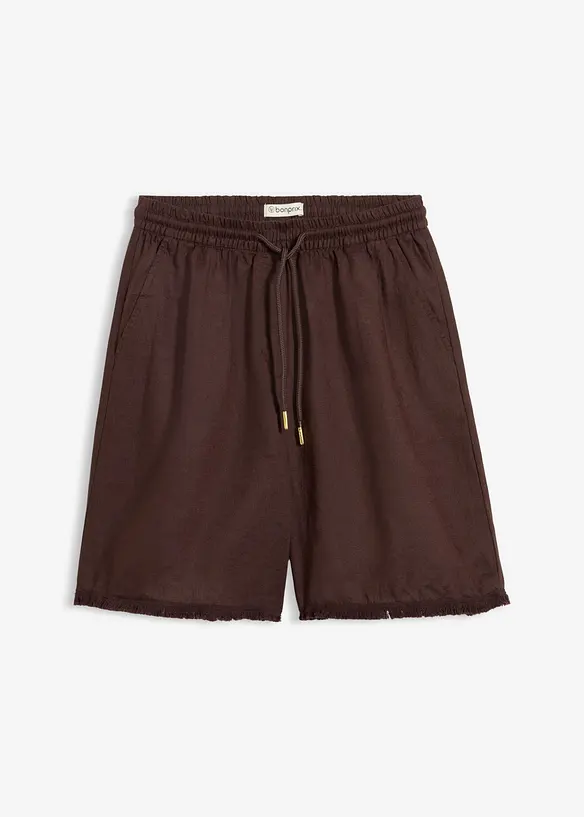 Bermudashorts i 100% lin, bonprix