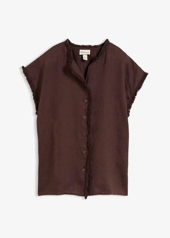 Tunikabluse i 100% lin, bonprix