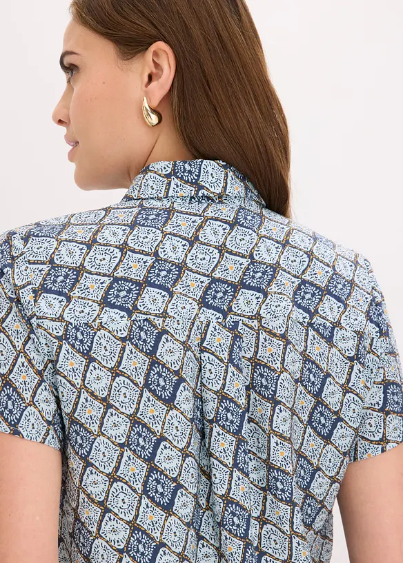 Kortermet bluse med viskose, bonprix