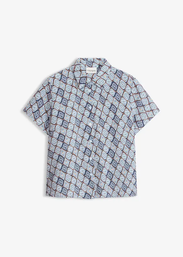 Kortermet bluse med viskose, bonprix