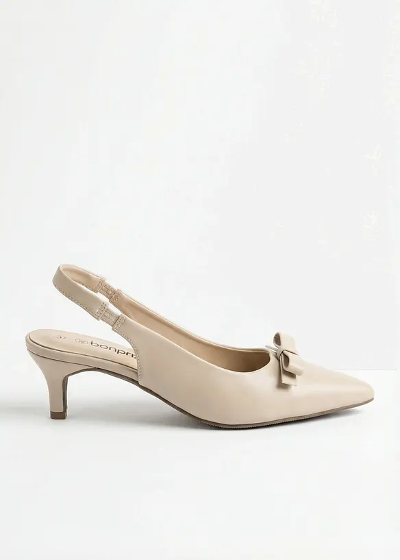 Slingbacks med sl&oslash;yfe, bonprix