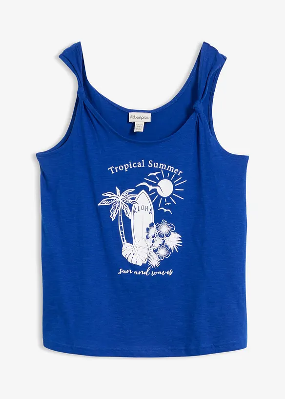 Singlet i 100% &oslash;kologisk bomull, bonprix