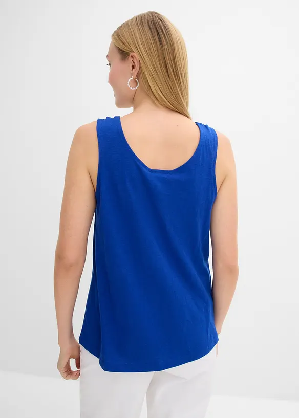 Singlet i 100% &oslash;kologisk bomull, bonprix