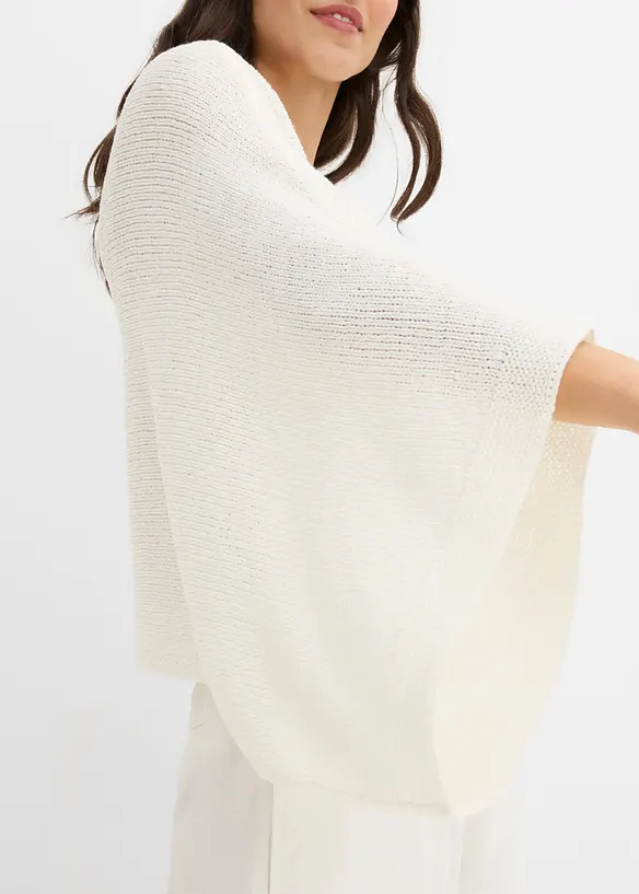 Kimono genser i b&aring;ndgarn, bonprix