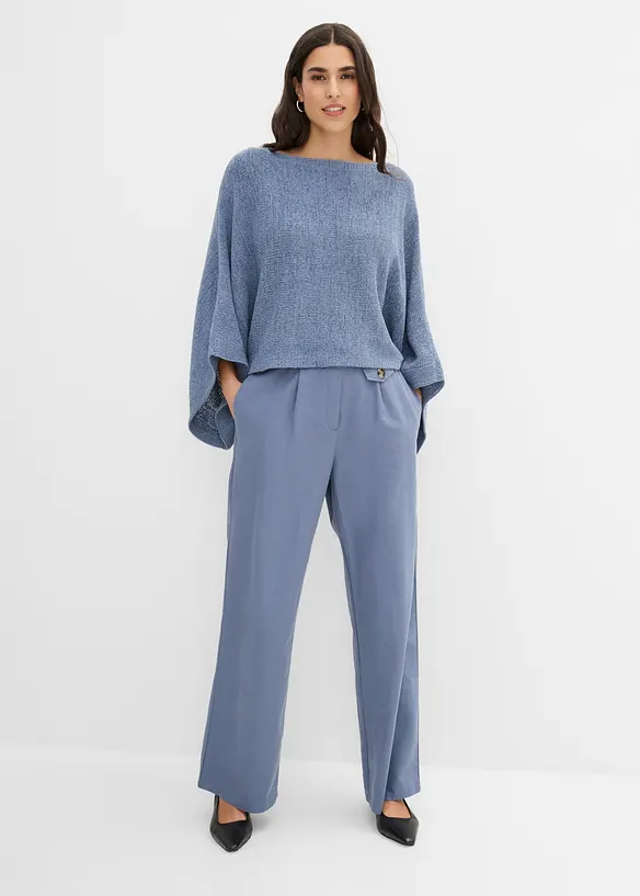Kimono genser i b&aring;ndgarn, bonprix