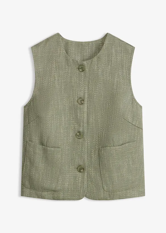 Vest med rund hals, bonprix