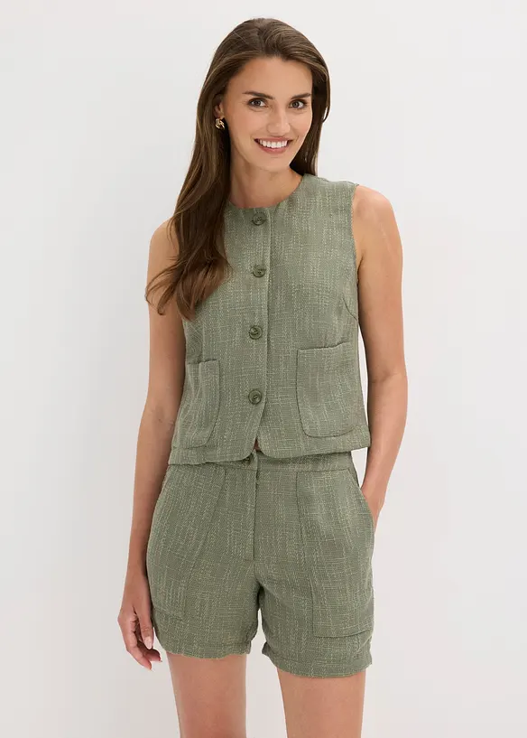 Vest med rund hals, bonprix