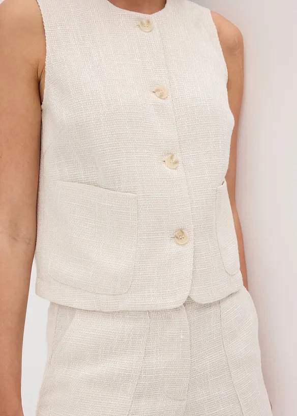 Vest med rund hals, bonprix