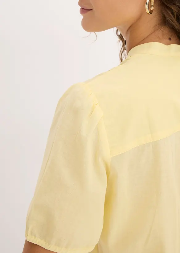 Bluse med hullbroderi, bonprix