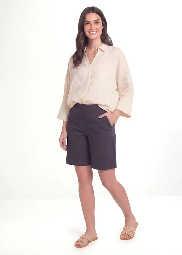 Bermudashorts i bomullsblanding, bonprix