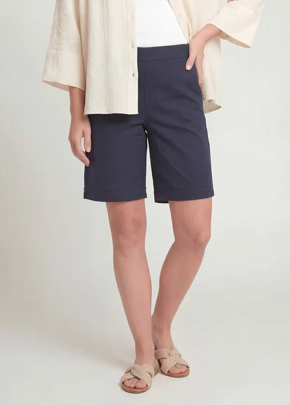 Bermudashorts i bomullsblanding, bonprix