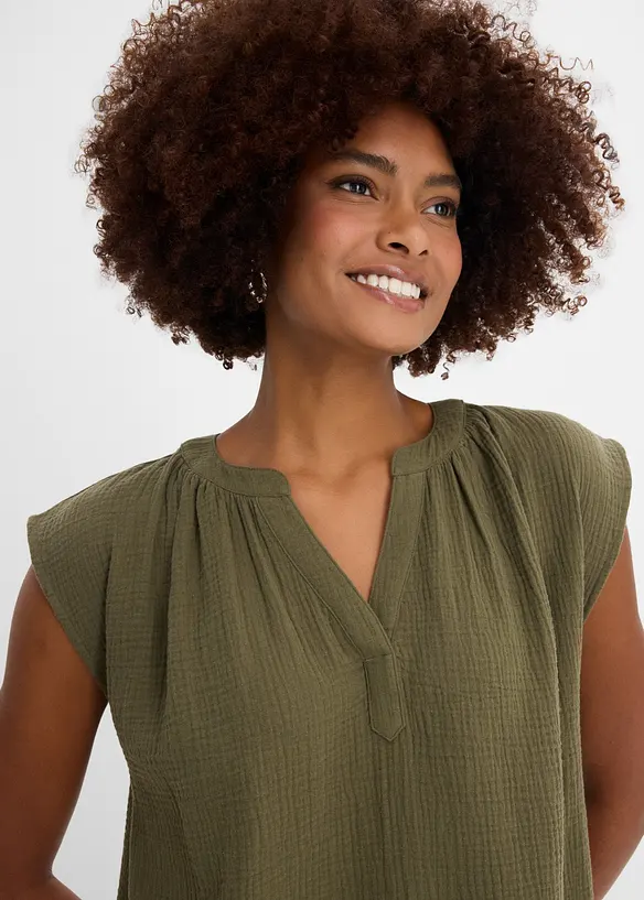 Minikjole i 100% bomull, bonprix