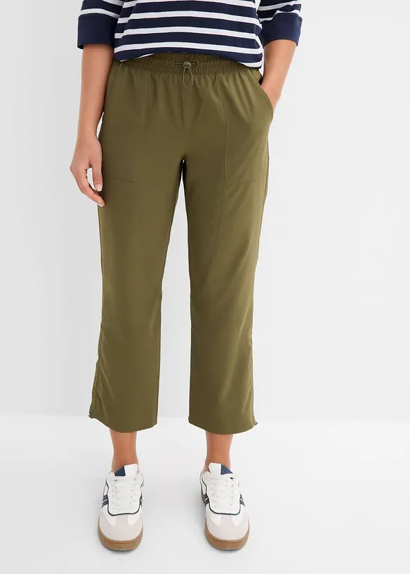 Funksjonsbukse med rynking, hurtigt&oslash;rkende, bonprix