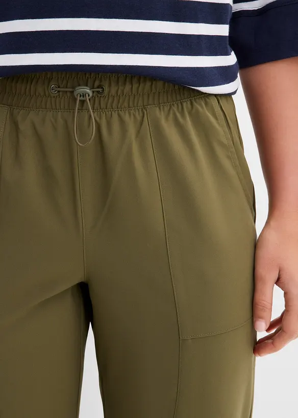 Funksjonsbukse med rynking, hurtigt&oslash;rkende, bonprix