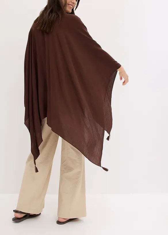 Lett sommerponcho i 100% viskose, bonprix