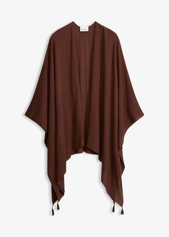 Lett sommerponcho i 100% viskose, bonprix