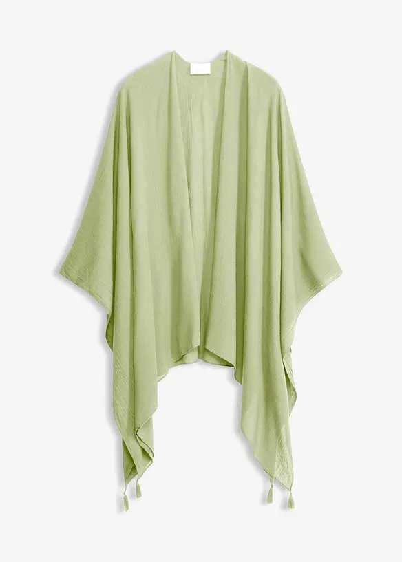 Lett sommerponcho i 100% viskose, bonprix