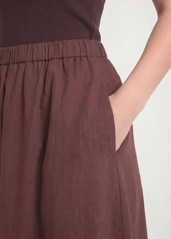 Midiskj&oslash;rt i linblanding, bonprix