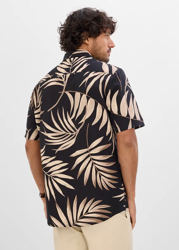 Kortermet skjorte i &oslash;kologisk bomull, bonprix