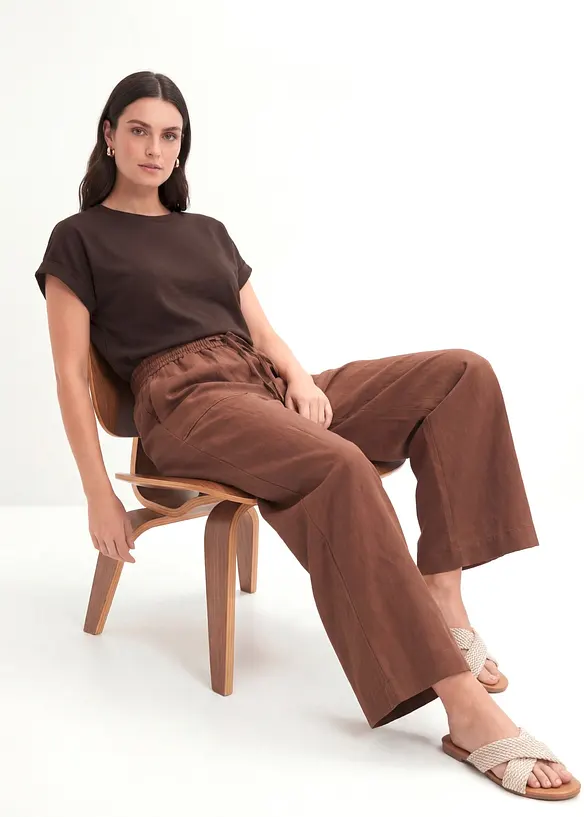 Culottebukse i lett lyocellmiks, bonprix