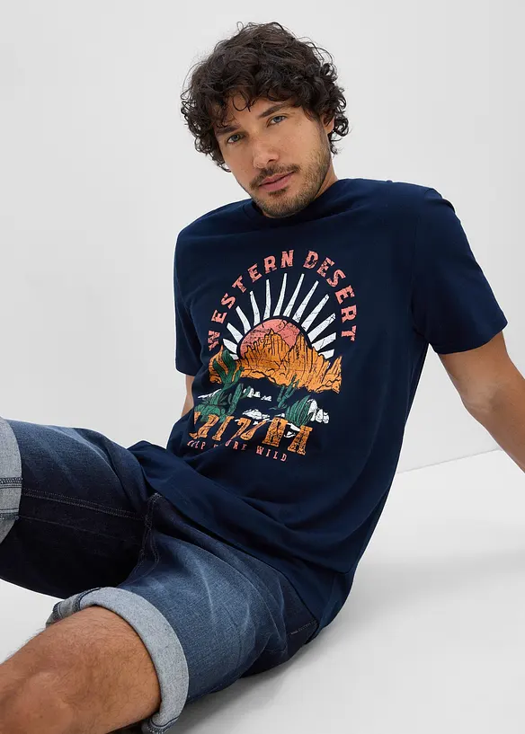 T-skjorte i 100% &oslash;kologisk bomull, bonprix