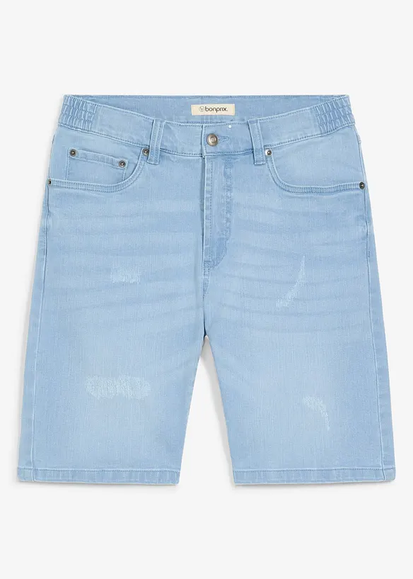 Bermudashorts i denim med stretchlinning, Regular fit, bonprix