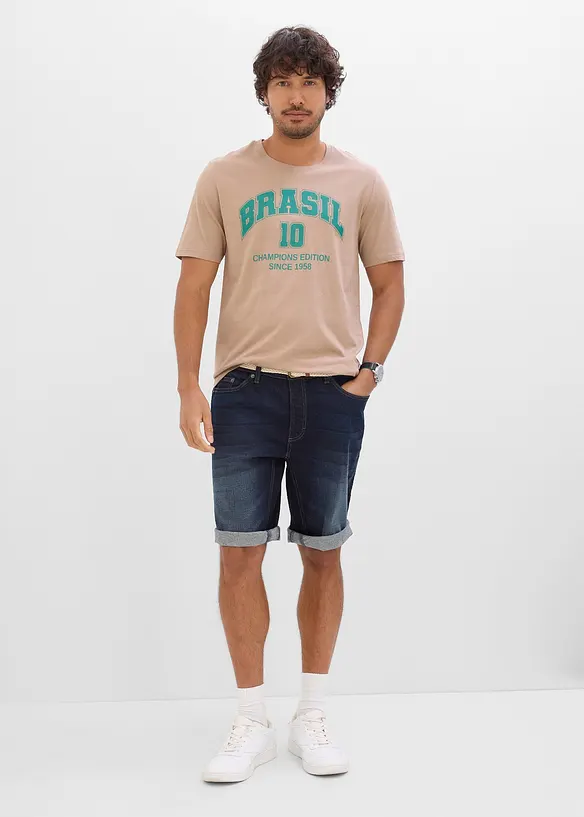 T-skjorte i 100% bomull med Brasil-trykk, bonprix