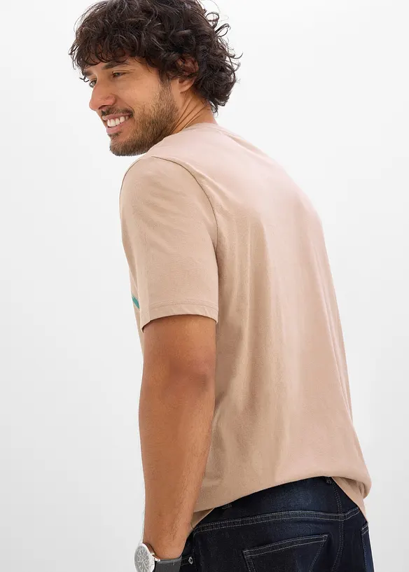 T-skjorte i 100% bomull med Brasil-trykk, bonprix