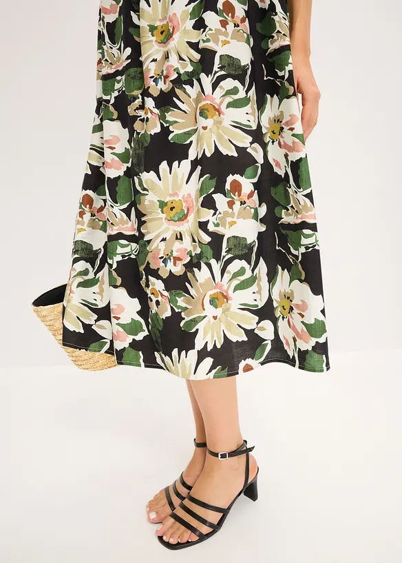 Midikjole i myk viskoseblanding, bonprix