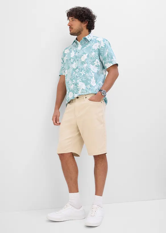 Kortermet skjorte i 100% &oslash;kologisk bomull, bonprix