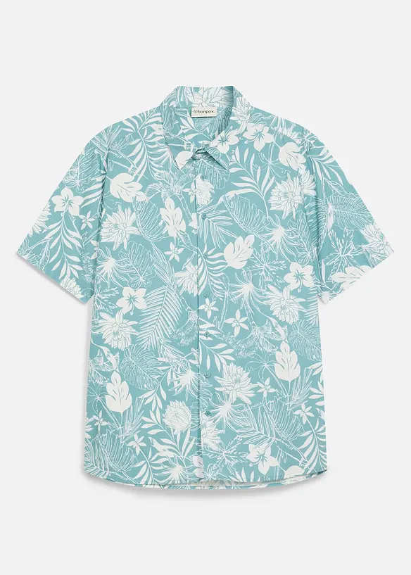 Kortermet skjorte i 100% &oslash;kologisk bomull, bonprix