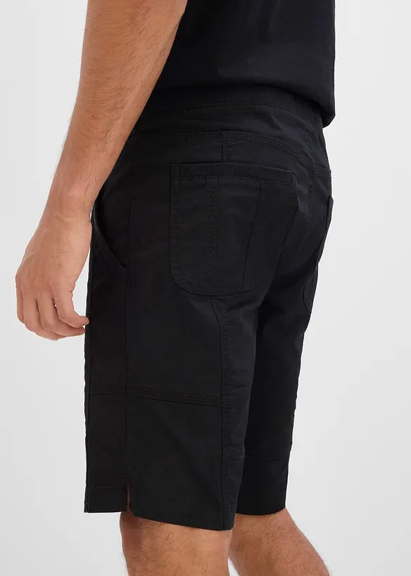 Stretchbermuda med elastisk linning i Regular Fit, bonprix